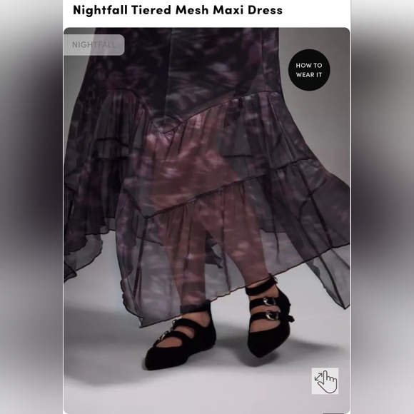Torrid Nightfall Tiered Mesh Maxi Dress - Picture 5 of 5